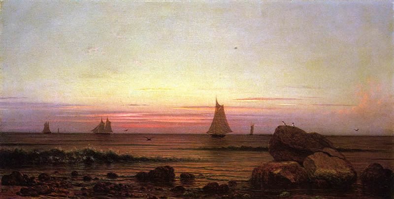 Martin Johnson Heade Sailing off the Coast